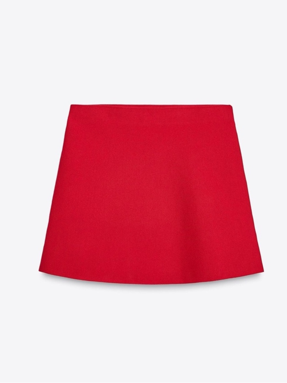 Zara Bright Red Mini Skirt